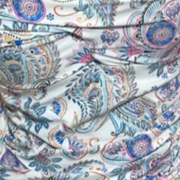 Brand New Nip Tuck Swim Multi-Coloured Floral Paisley Print Bikini Top - Picture 5 of 8